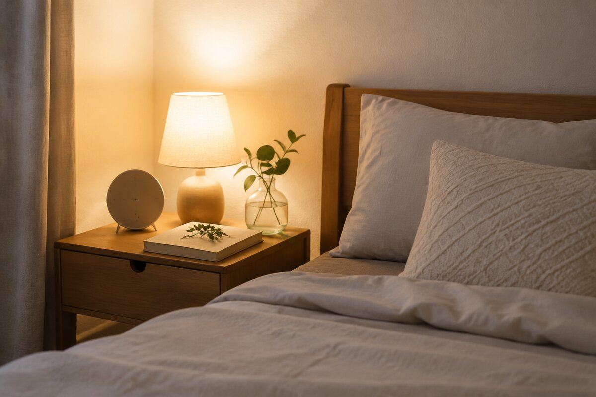睡眠リズムを整えるために見直したい夜と朝の習慣のイメージ